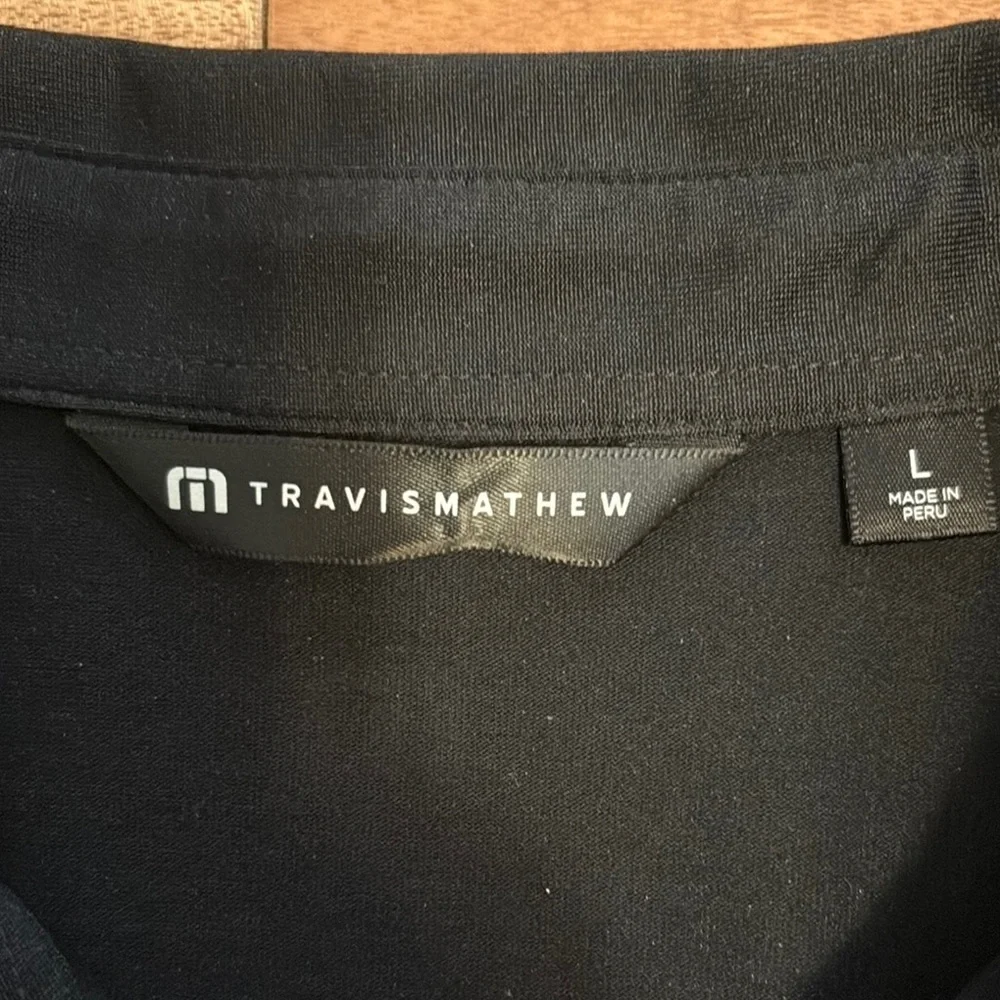 Travis Mathew Black Polo Shirt Casual Wear - Picture 4 of 9